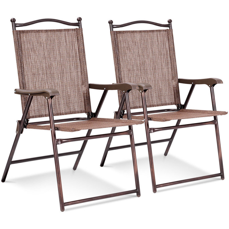 Chaise de patio Alvo, Brun