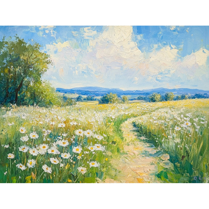 Impression sur toile, "Daisy Trail"