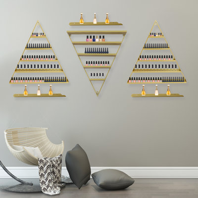 18 Piece Triangle Metal Bracket Shelf