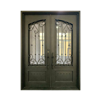 Lexington Double Iron Front Entry Doors