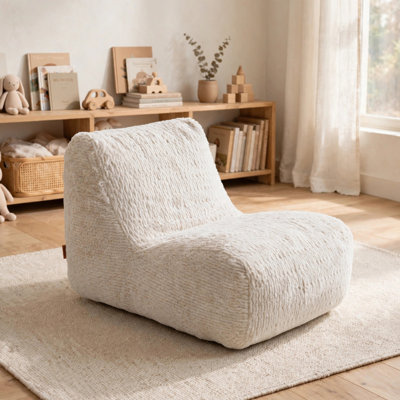 Pouf géant pour enfants Big Joe Modora, tissu Snowdrift Featherridge