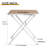 Modern Folding Polypropylene Square Table With Metal Legs, Indoor and Outdoor Multi-Functional Table