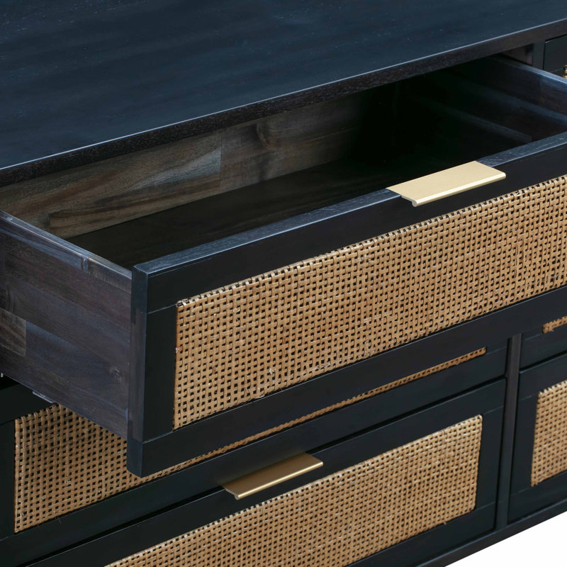 Coralynn Bedroom Dresser, Black/Brown
