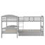 Lit simple en L avec lit gigogne-588040470