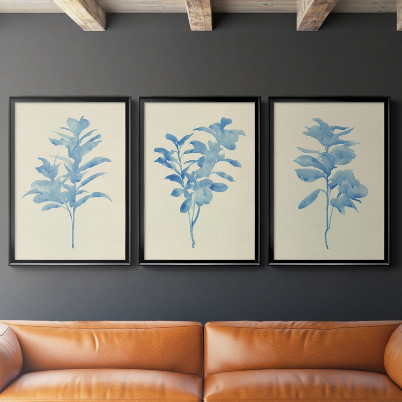 Toile encadrée de qualité supérieure Verditer Fig I - prête à être accrochée, H 36,5 po x l 53 po x P 2,5 po, Cadre noir