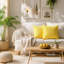 Housse de coussin simple à rayures-131262956