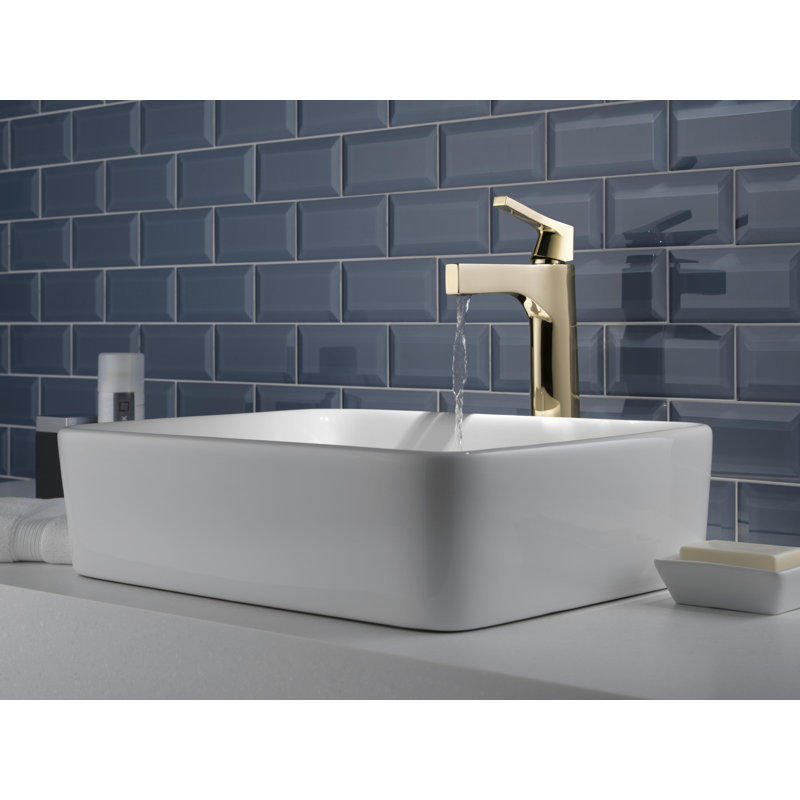 Zura Single Hole Bathroom Faucet with Diamond Seal Technology, Polished Nickel
