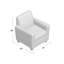 Fauteuil en polyester de l 31 po-25129573