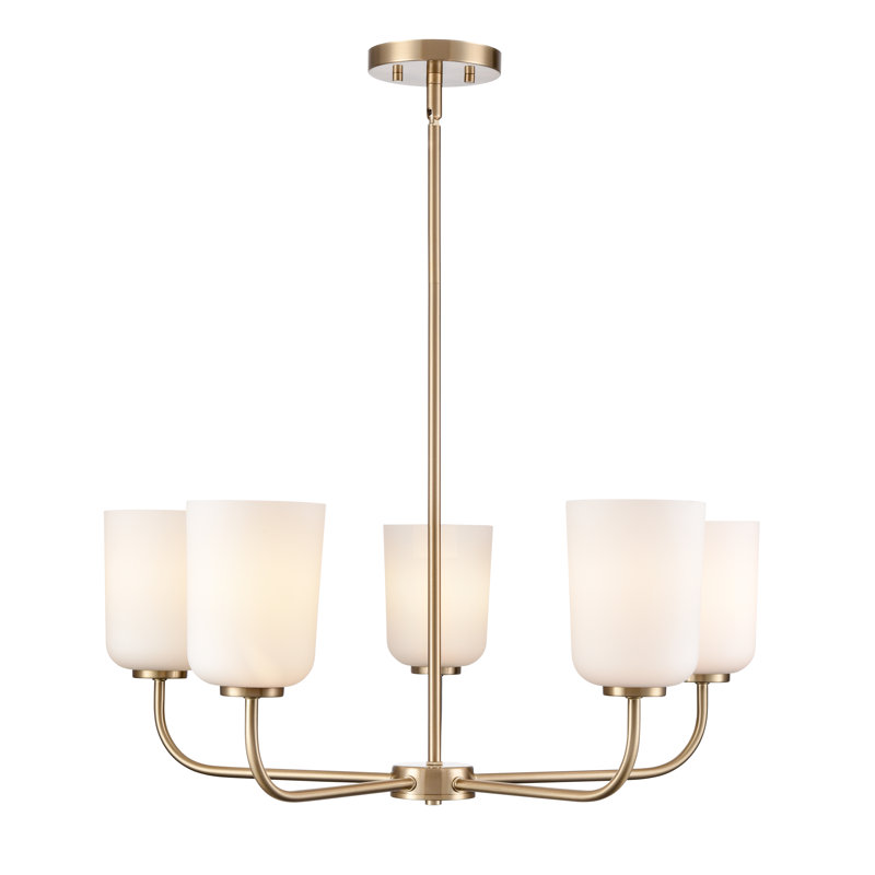 Lustre de 27 po de largeur Laphia, Or moderne, 5