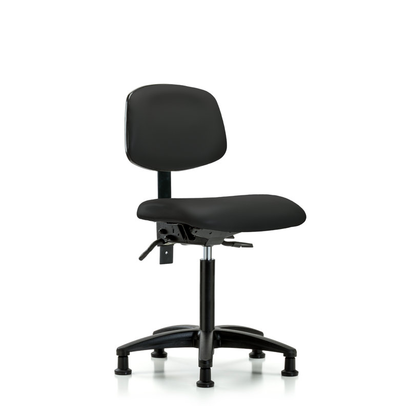 Akron Task Chair, Black, Glides, Included