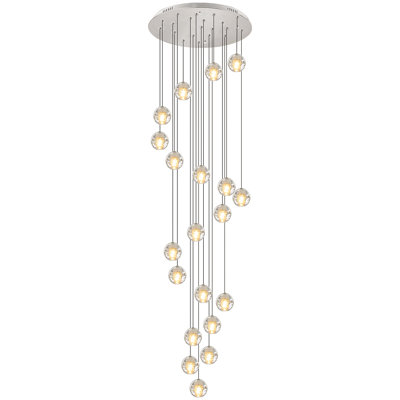 Daivelis 20 - Light Stainless Steel Chandelier