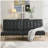 sofa bed black pvc