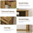 43.3" Farmhouse Wooden Console Table with Drawers, Narrow Sofa & Entryway Table-1525646198