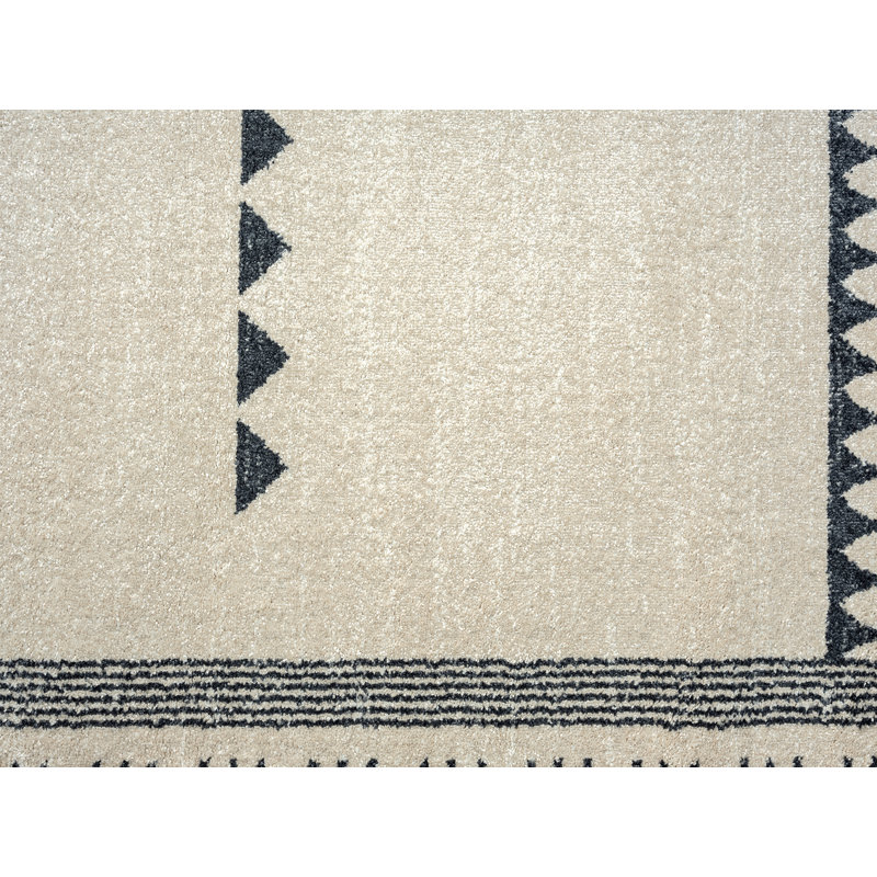 Tapis à motif géométrique crème Galey, Rectangle 7 pi 9 po x 10 pi 2 po