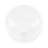 1-Light Ribbed Glass Globe Single Semi-Flush Mount