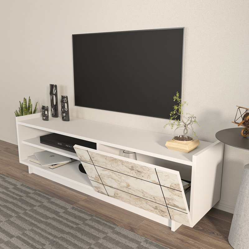 Valantina 55" TV Stand for TVs, Ephesus/White