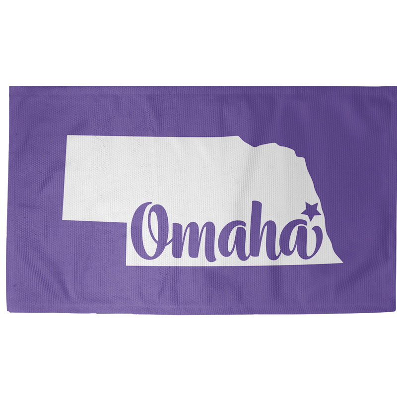 Tapis de zone mauve nebraska omaha, Rectangle 5 pi x 7 pi