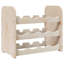 Solid Wood Floor Wine Bottle Rack Brown-487857832