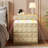 Ashten 19.7'' W - Modern Nightstand with 3 Diamond-Cut Drawers, Smart RGB Lighting & Charging Hub-2036081754