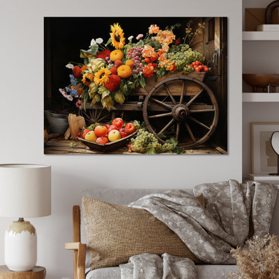 «Old Cart Cart Harvest», reproduction sur toile