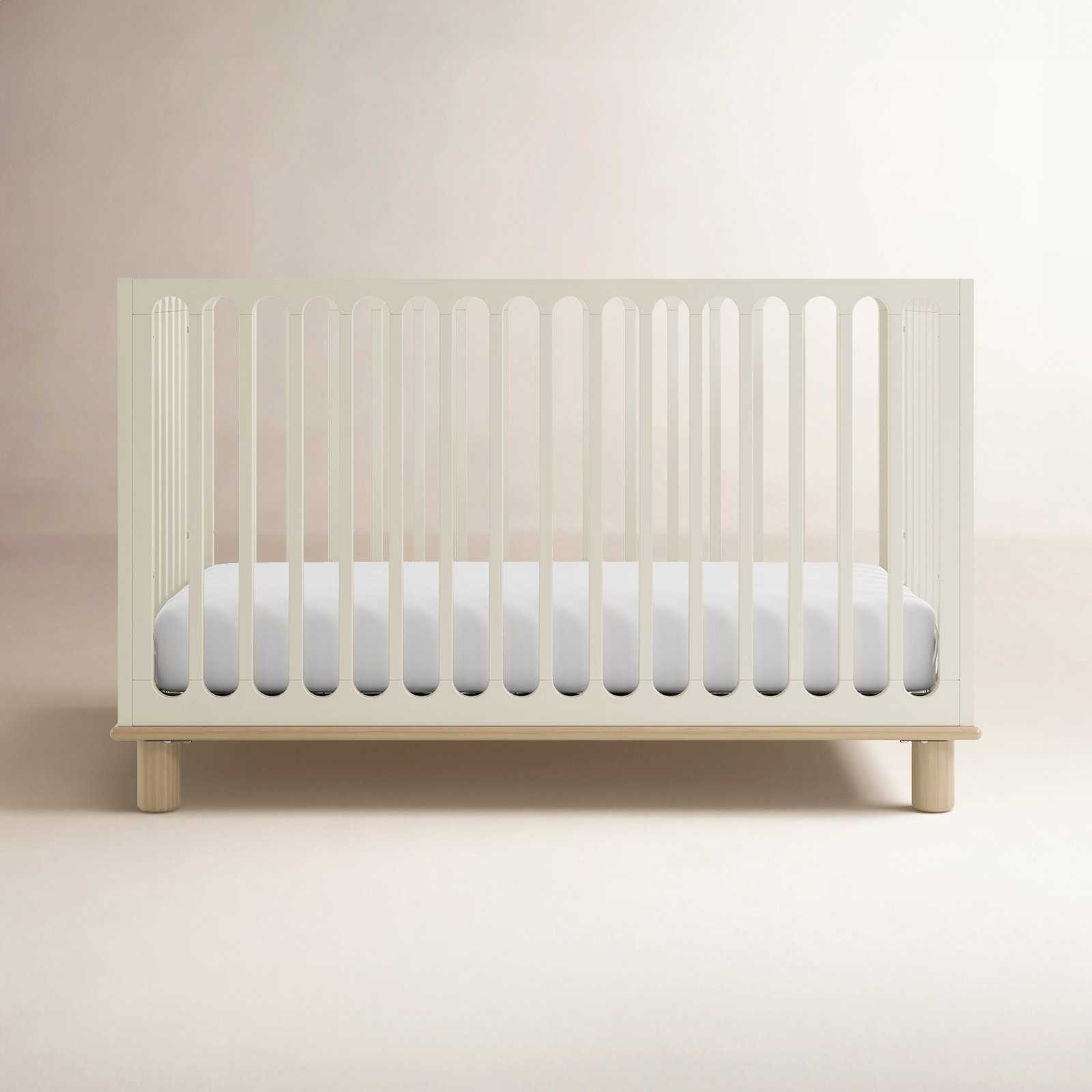 Sicily Pine 3-in-1 Convertible Crib, Frosted Oat/Driftwood, Crib
