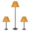 58'' Rustic Bronze Traditional Floor & Table Lamp Set