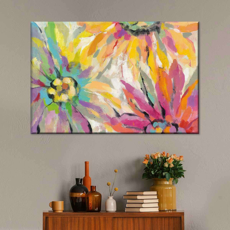 Abstracted Petals I Canvas Print, 26" H x 39" W x 1.25" D