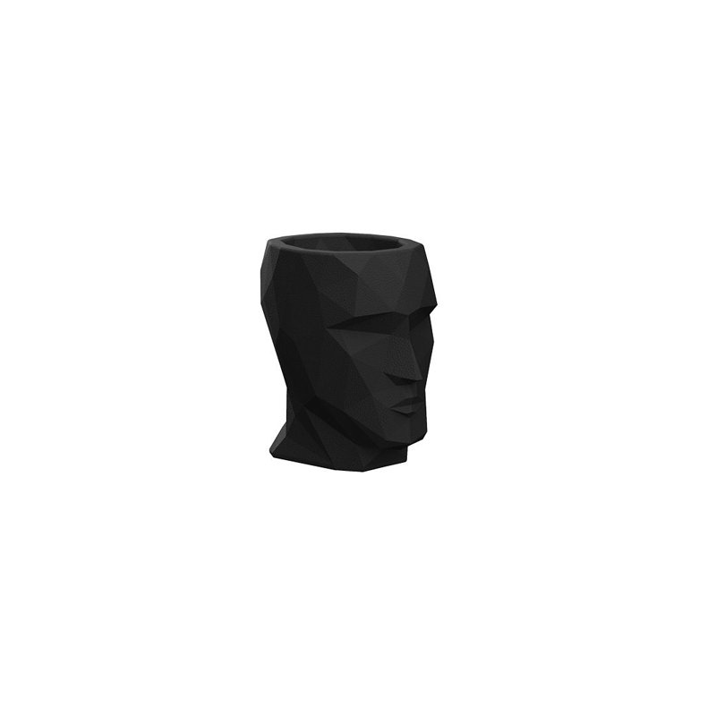 Adan Planter, Black, 7" H x 5" W x 7" D