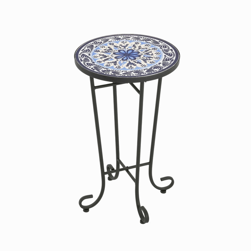 Patio Side Table With Shelf