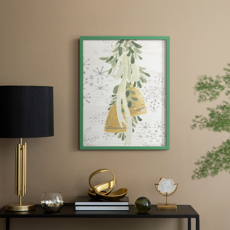 Impression encadrée de la collection B de Weathered Aspen Wreath - bois massif, H 11 po x l 9 po, Vert