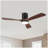 52" Intergrated LED Ceiling Fan Lighting With Solid Wood Blade
