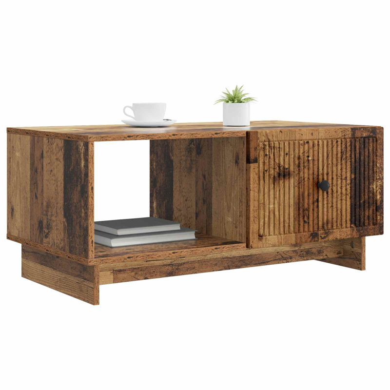 Coffee Table with Storage, Old Wood, 40cm H x 90cm L x 50cm W
