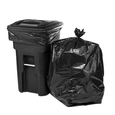 64 gal. Plastic Trash Bags - 50 Count