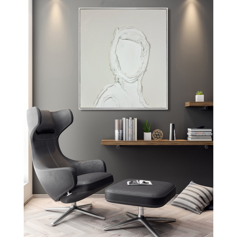 Textured Portrait Woman Print