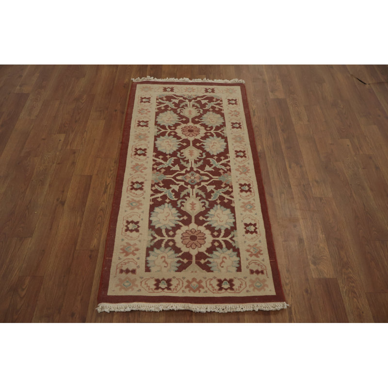 Tapis élégant à motif floral avec motif traditionnel complexe 2 x 4