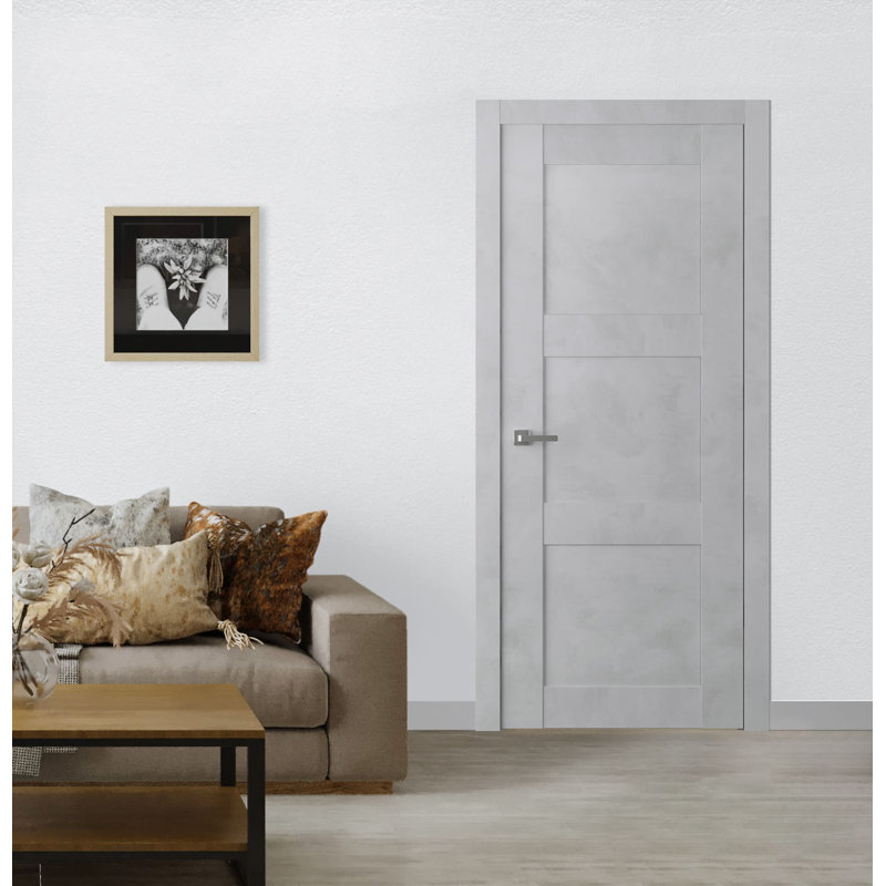 Porte standard lambrissée Avon, Brun, Côté droit, H 82 po x l 38 po x P 1,75 po