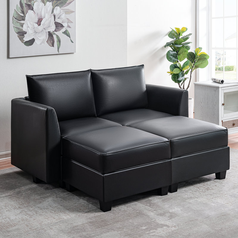 Canapé modulaire Rudolfine, Noir