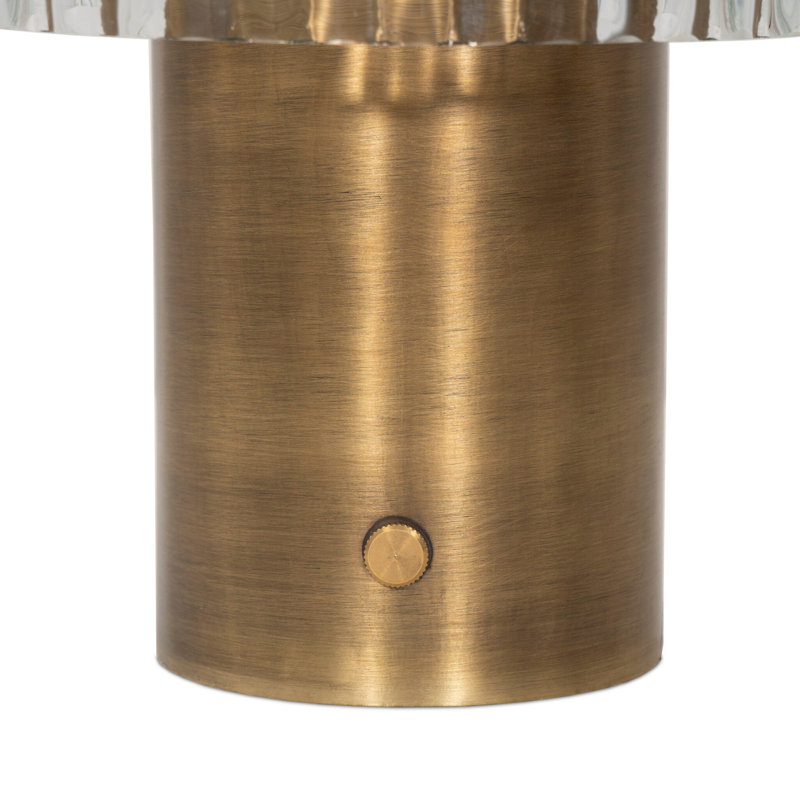 Table Lamp, Aged Antique Brass Iron