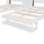 Lits simples escamotables doubles avec armoires et tablettes, blanc-1705672813