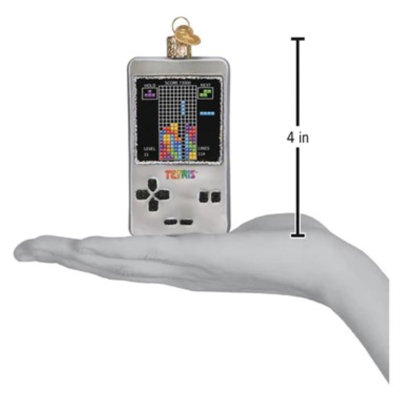Blown Glass Tetris Hanging Figurine Ornament