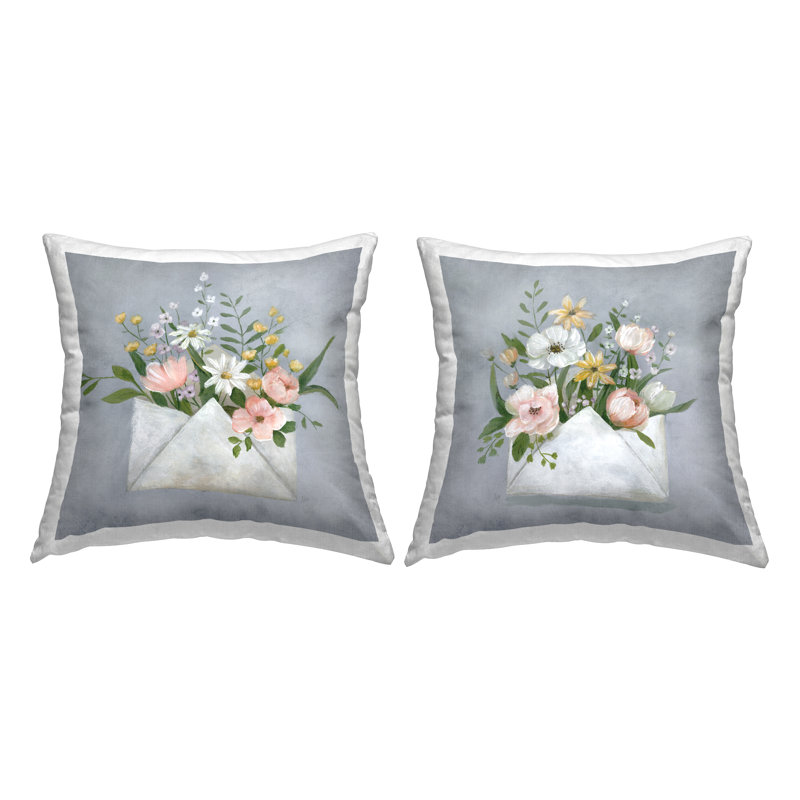 Floral Throw Pillow