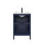 Ensemble de meuble-lavabo autoportant 24 po Amandie en bleu marine avec plateau en céramique blanche-1388982222