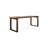 A simple rectangular solid wood desk in walnut color-2030258268