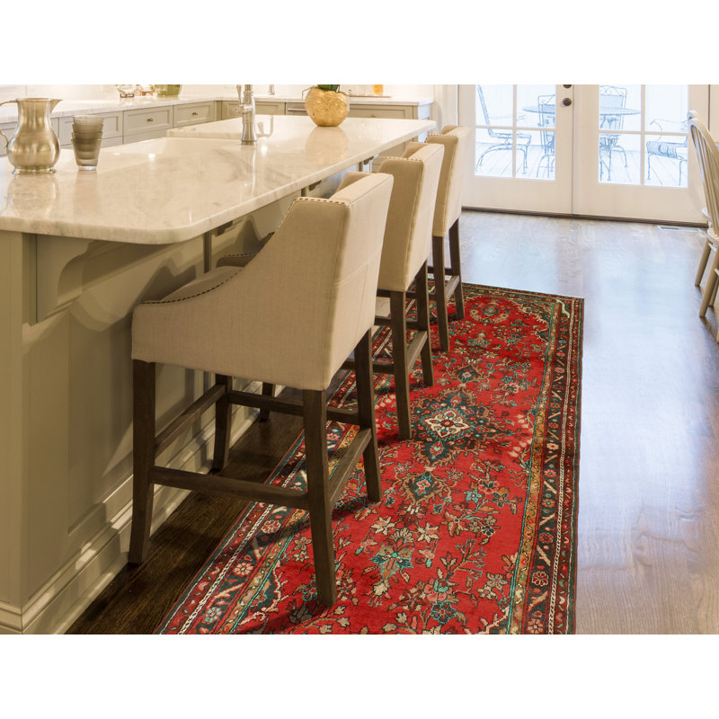 Khurram Distressed Tristan Red Runner