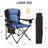 Oversized Folding Camping Chairs High Backrest Heavy Duty Lawn Chairs