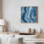 «Abstract Blue Geode Dreams I», reproduction d'art moderne sans cadre-1435962635