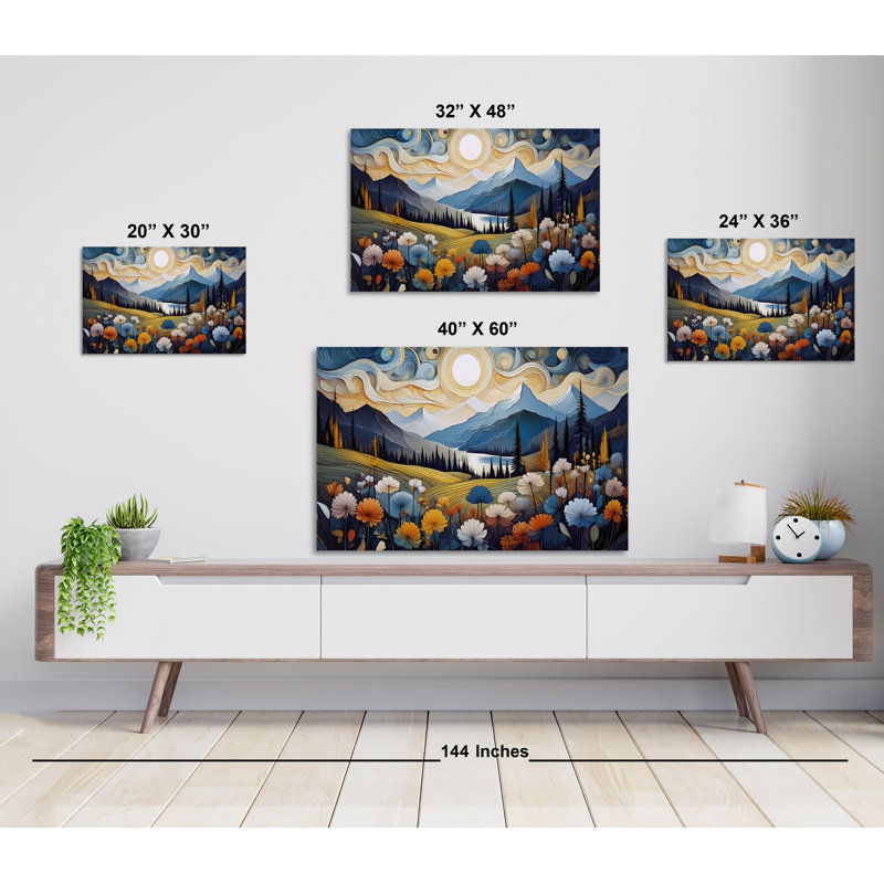 Mountain Meadow, 20" H x 30" W