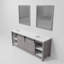 Ensemble de meuble-lavabo double l 84 po x P 22 po et miroirs 34 po Marsyas-2040975065-2103306856