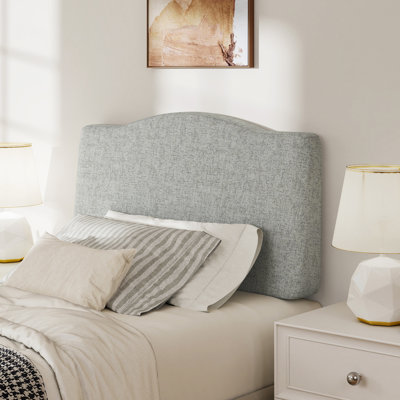 Upholstered Linen Headboard with Adjustable Height