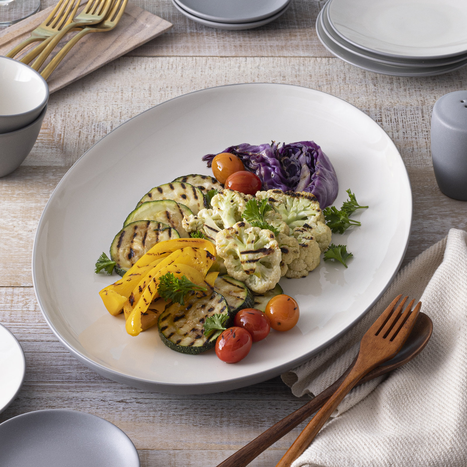 Colorwave Platter, Slate